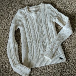 Cream cable sweater